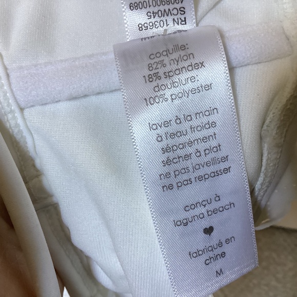 Sugar Coast White Hyacinth Swim Top Size M NWT for sale - Picture 8 of 13